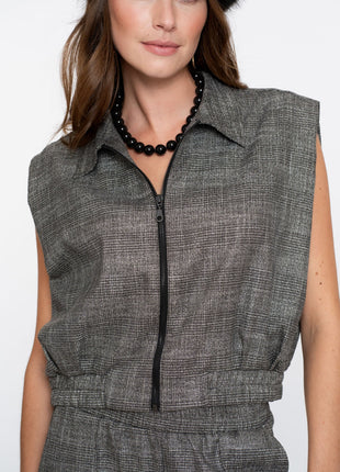 Gilet print 55716 20 Kleding Blazers & vestjes