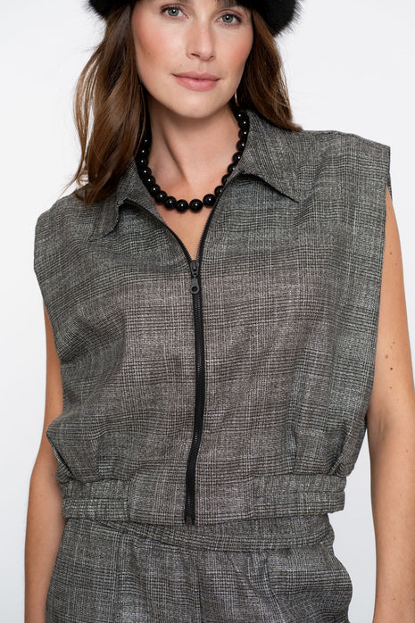Gilet print 55716 20 Kleding Blazers & vestjes