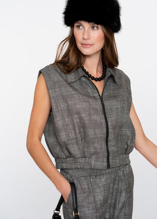 Gilet print 55716 20 Kleding Blazers & vestjes