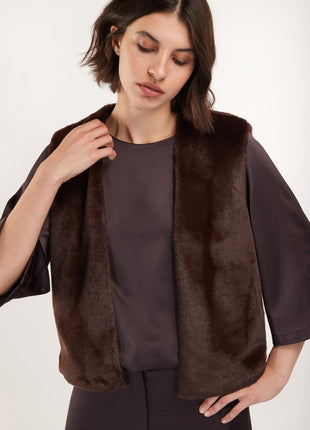 Gilet s9974gt/x brown Kleding Truien en cardigans