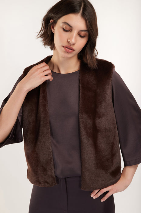 Gilet s9974gt/x brown Kleding Truien en cardigans