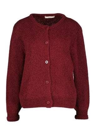 Gillet met knoopjes - Urbino B503 (bor) - Bordeaux / One size - Kleding - Truien en cardigans