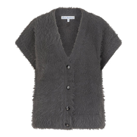 Gillet - Sleeveless Fuzzy – Lava - SRB4672 - Kleding - Truien en cardigans
