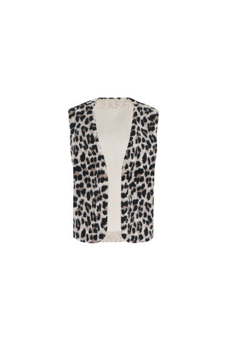 Gita gilet - 25WGC01 - Sand/Black - Kleding - Truien en cardigans