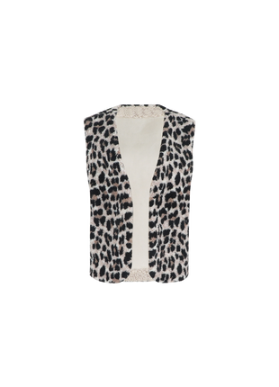 Gita gilet - 25WGC01 - Sand/Black - Kleding - Truien en cardigans