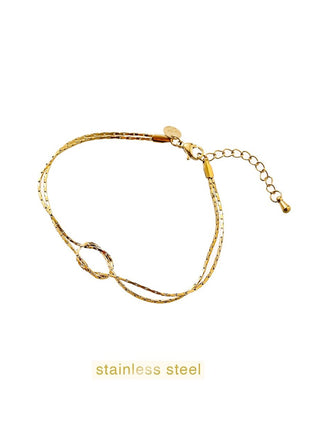 Armbandje - Fine Knotted Bracelet - 14K