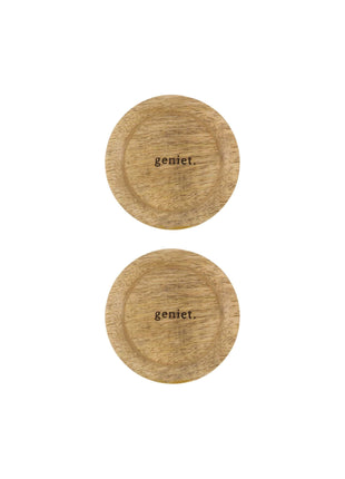 Glastopper - hout - geniet - naturel (0709-162) - Lifestyle - Koken & Tafelen - Benodigdheden