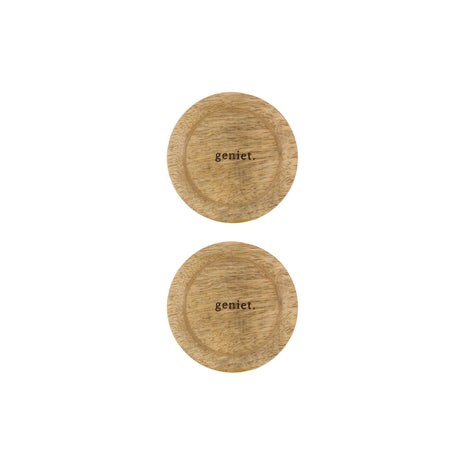 Glastopper - hout - geniet - naturel (0709-162) - Lifestyle - Koken & Tafelen - Benodigdheden