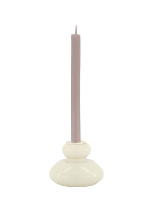 Glazen kandelaar - 5,5cm - M - Wit - Lifestyle - In huis - Decoratie