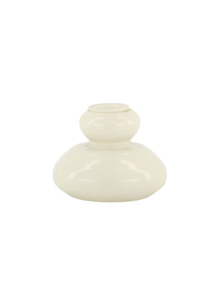 Glazen kandelaar - 5,5cm - M - Wit - Lifestyle - In huis - Decoratie