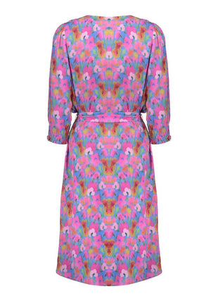 Jurk met fleurige print - 67100-20 by Geisha