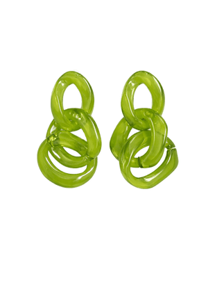 Oorbellen - Lime Crush by Charlotte Marie Jewelry