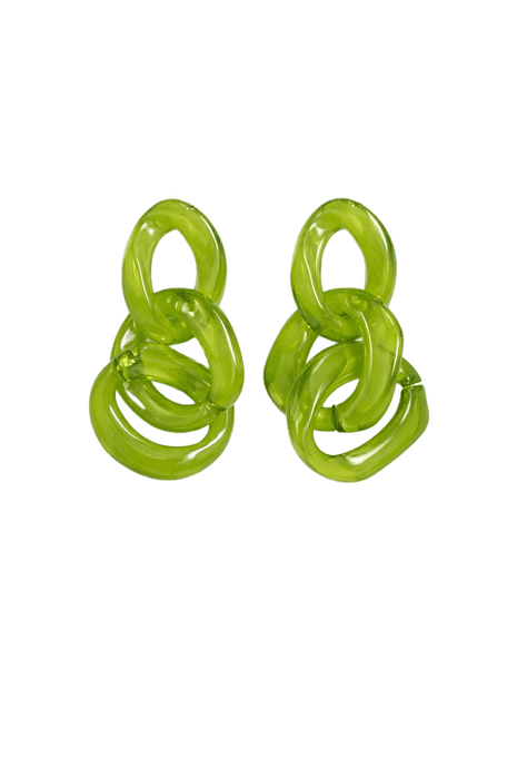 Oorbellen - Lime Crush by Charlotte Marie Jewelry