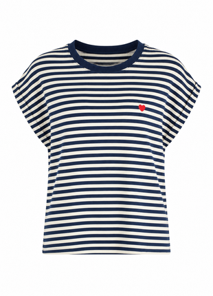 T-shirt strepen (blauw)