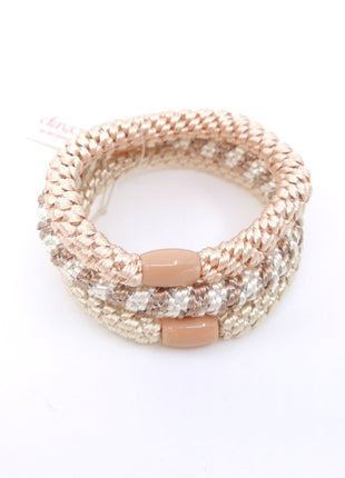 Haarrekker - Hair Tie 3-pack - Cream - Modeaccessoires - Haarspelden