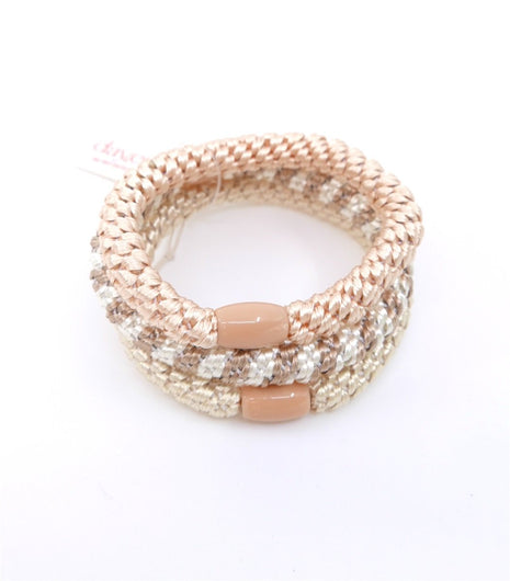 Haarrekker - Hair Tie 3-pack - Cream - Modeaccessoires - Haarspelden