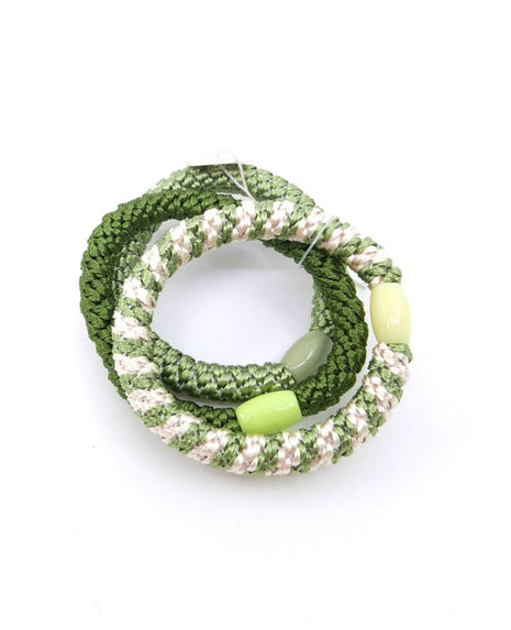 Haarrekker - Hair Tie 3-pack - Green Mix - Modeaccessoires - Haarspelden