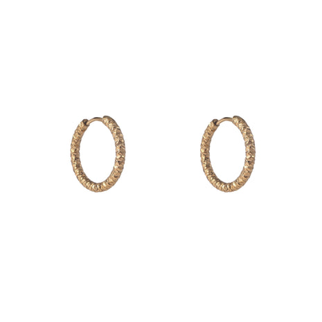 Hammered Hoop - 17 mm - Modeaccessoires - Juwelen - Oorbellen