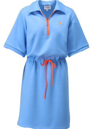 Jurk met aantrekkoord & rits - Little boy blue - C611L by K.Design