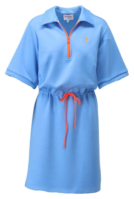 Jurk met aantrekkoord & rits - Little boy blue - C611L by K.Design