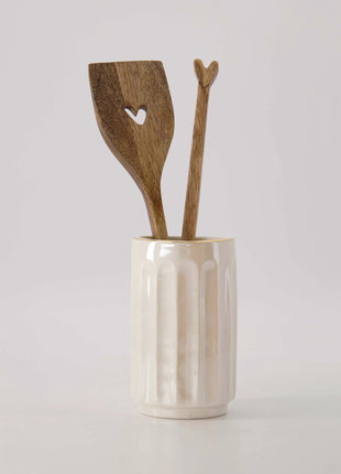 Lepel hout hartje - naturel by Zusss