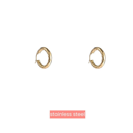 Hollow Hoop - 30 mm - 14K - Modeaccessoires - Juwelen - Oorbellen