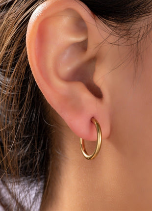 Hoop 2 x 15 mm - 14K - Modeaccessoires - Juwelen - Oorbellen
