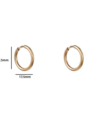 Hoop 2 x 15 mm - 14K - Modeaccessoires - Juwelen - Oorbellen