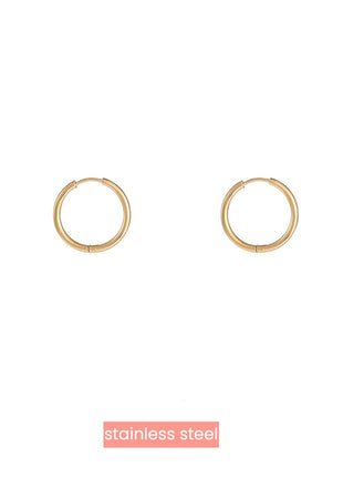 Hoop - 2x16 mm - 14K - Modeaccessoires - Juwelen - Oorbellen