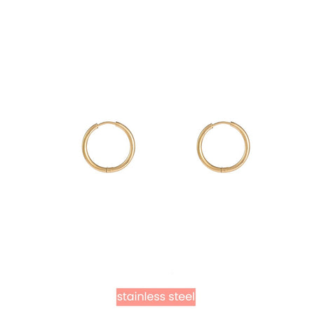 Hoop - 2x16 mm - 14K - Modeaccessoires - Juwelen - Oorbellen