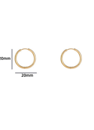 Hoop - 2x16 mm - 14K - Modeaccessoires - Juwelen - Oorbellen