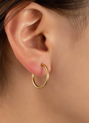 Hoop - 2x16 mm - 14K - Modeaccessoires - Juwelen - Oorbellen