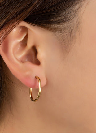 Hoop - 2x18 mm - 14K - Modeaccessoires - Juwelen - Oorbellen