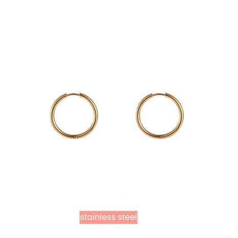 Hoop - 2x18 mm - 14K - Modeaccessoires - Juwelen - Oorbellen