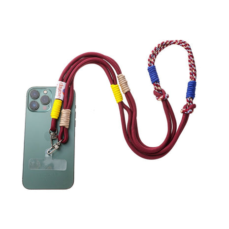 Telefoonkoord - Long Double - Coffee + Blue