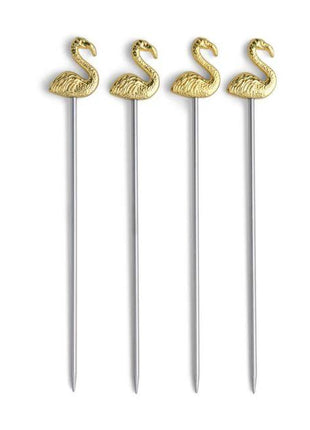 The Lily Flamingo Cocktail - prikkers - Set of 4 by Here's How