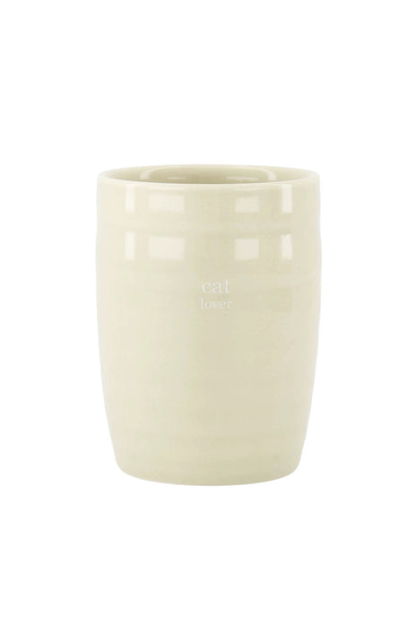 Koffiemok cat lover - zand/bruin by Zusss