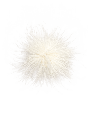 Broche - Plume - Ø16cm (Cream) by Charlotte Marie Jewelry