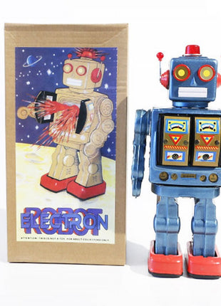 Robot met MG (B), blauw, 30 cm, Gemaakt in China