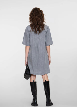 Jeanskleedje - short sleeves - 67003-10 by Geisha