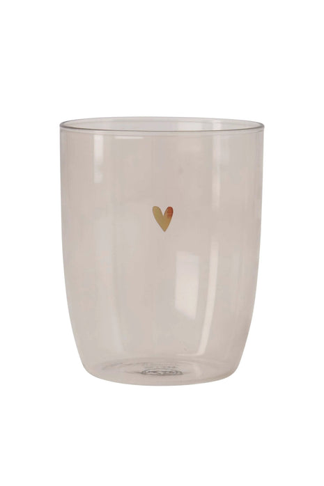 Drinkglas hartje - zand by Zusss