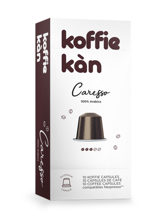 Koffie Kàn Caresso Capsules – 10 Nespresso-compatibele capsules