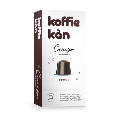 Koffie Kàn Caresso Capsules – 10 Nespresso-compatibele capsules