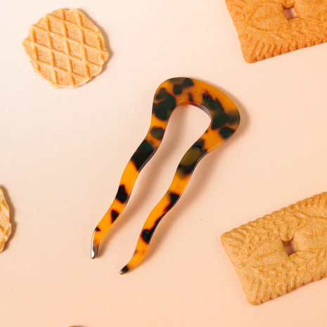 Pin clip - Peline - Marmer bruin