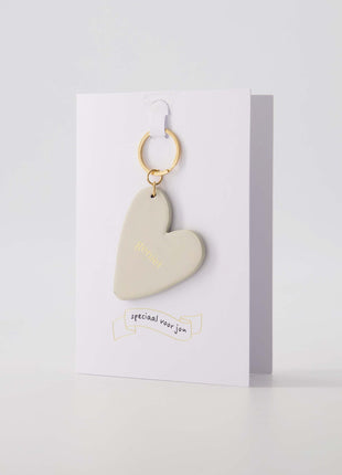 Porte-clés carte de vœux - sable