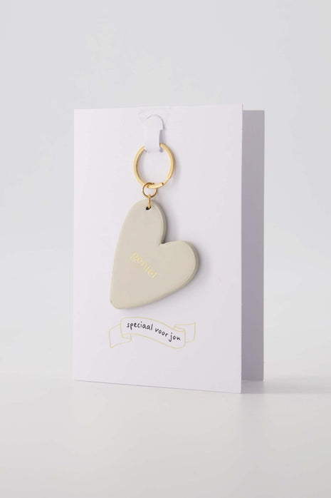 Porte-clés carte de vœux - sable