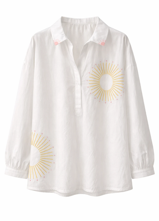 Bloes - Broderie - Jaune by Charlotte Marie