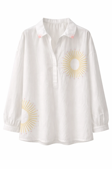 Bloes - Broderie - Jaune by Charlotte Marie