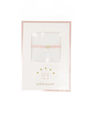 Armbandje hartje 21 gefeliciteerd by Zusss