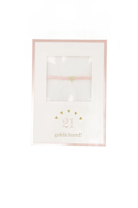 Armbandje hartje 21 gefeliciteerd by Zusss